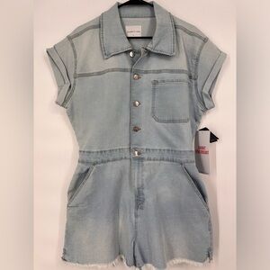 NWT Celebrity Pink Chambray Denim Broiler Suit